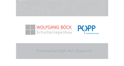 Desktop Screenshot of boeck-schaltanlagen.de